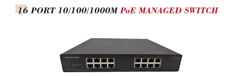 16 Port Poe Managed Switch